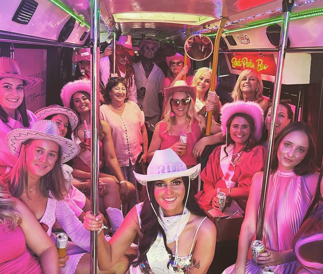 Glitter Cowgirl Party Bus Gold Coast Package – SWAT Party Bus