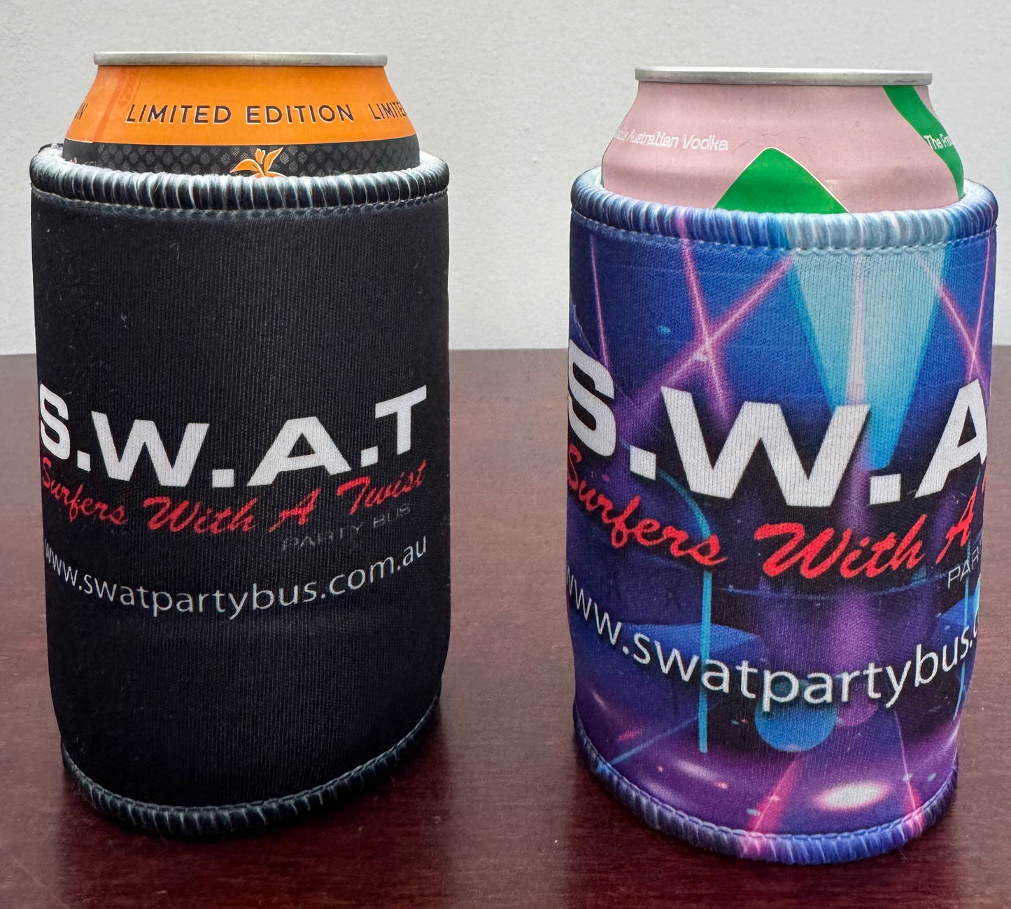 SWAT LOGO stubby coolers