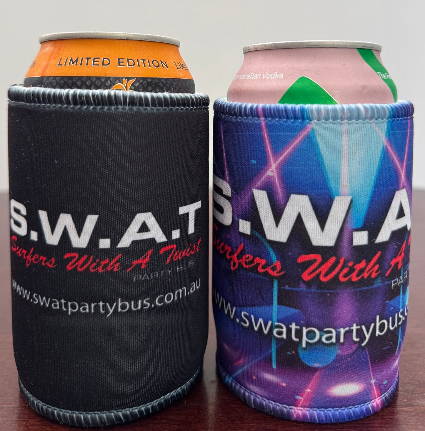 SWAT LOGO stubby coolers